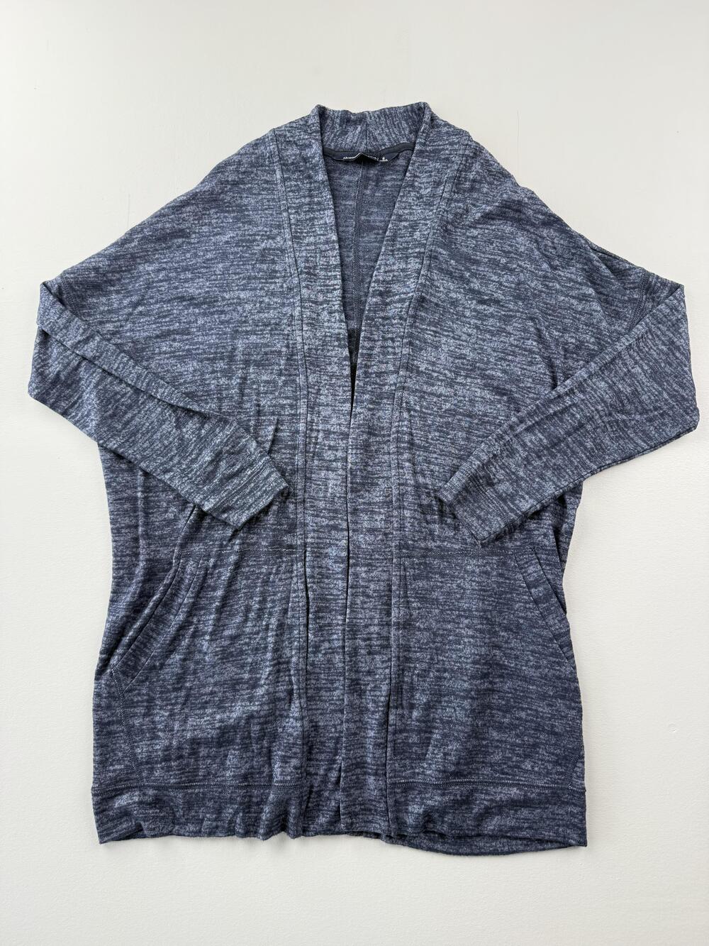 Abercrombie & Fitch Sweater Womens Small Blue Open Front Cardigan Knit Dolman